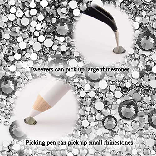 NCB 8000pcs Non Hotfix Rhinestones for Nail Art & Crafting