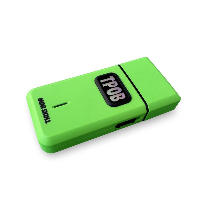 TPOB Mini Skull Single Shaver Compact Design that can fit in Your Pocket with a Turbo Charged Motor, Perfect for Both Professional and at-Home use (Slime)