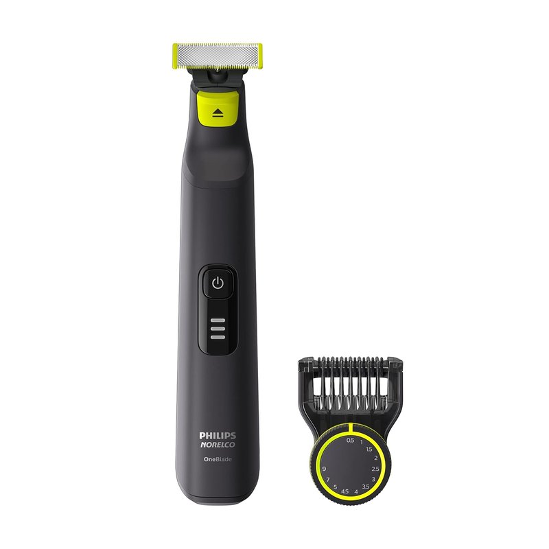 Philips OneBlade Pro Hybrid Electric Trimmer & Shaver - Black | 2-Piece QP6530/70 Set