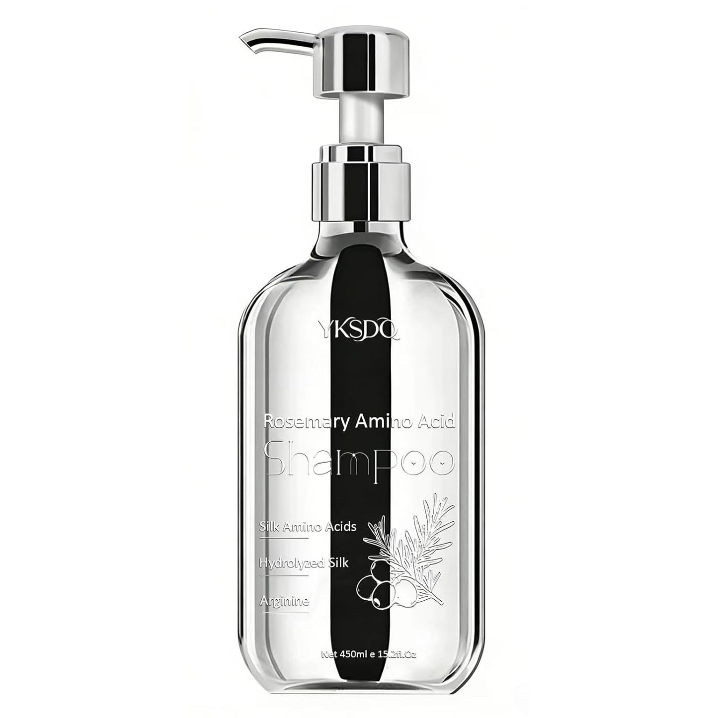 Rosemary Shampoo - Unisex Sulfate-Free Formula with Hydrolyzed Collagen & Amino Acids | Nourishing Hair Care for Fuller-Looking Hair