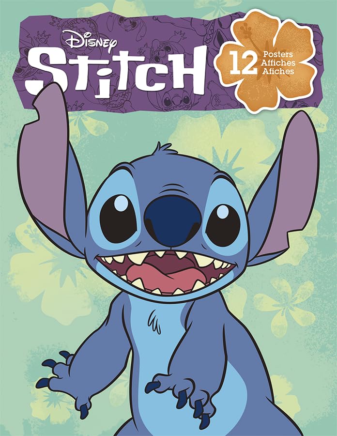 Disney Lilo and Stitch Poster Book - 12 Vibrant Posters