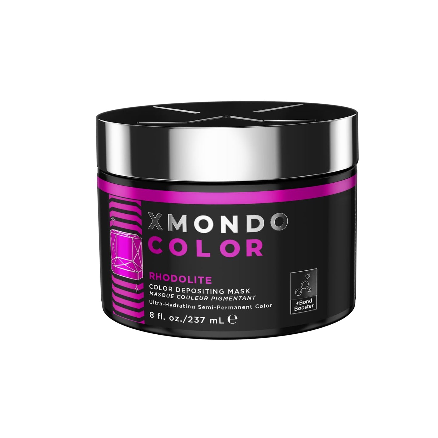 XMONDO Color Amber Depositing Hair Mask - Vegan Semi-Permanent Orange Red Dye | 8 Fl Oz, Infused with Bond Booster & Hyaluronic Acid