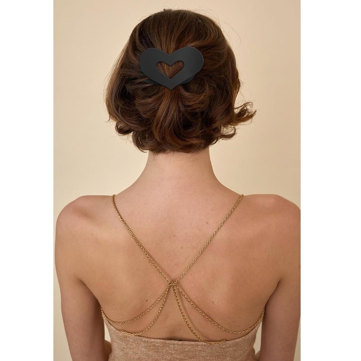 French Flat Hair Clips - 6 Pcs Set for Women | Strong Hold, Matte Neutral Colors, Large Curved Design for Thick & Thin Hair
