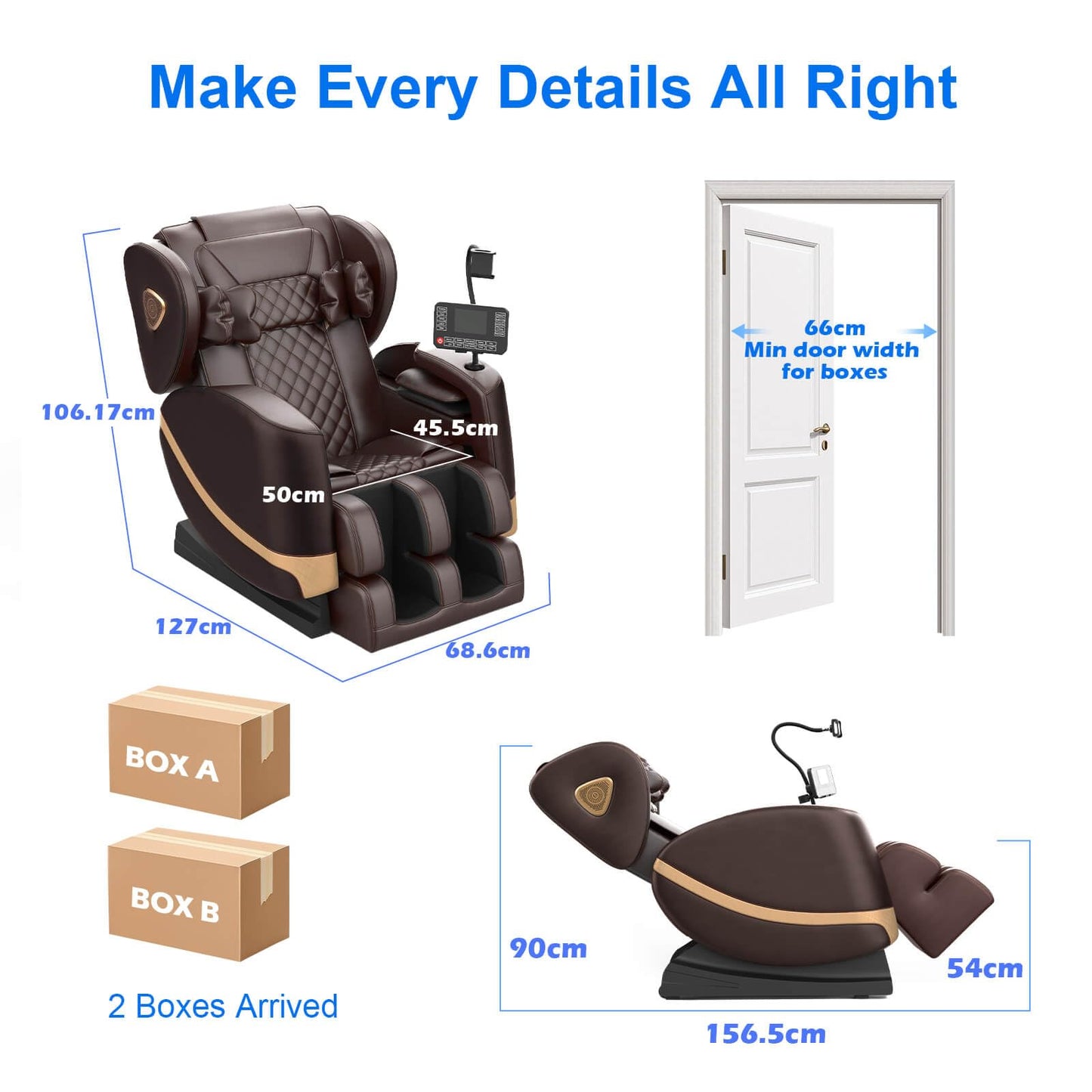 FURNIMAT 2026 Massage Chair Full Body, Zero Gravity Massage Chair with 10 Fix Rollers, Airbags, Heating, Foot Massage, Auto Modes, Bluetooth Speaker, Smart Screen Controller(Light Gray)