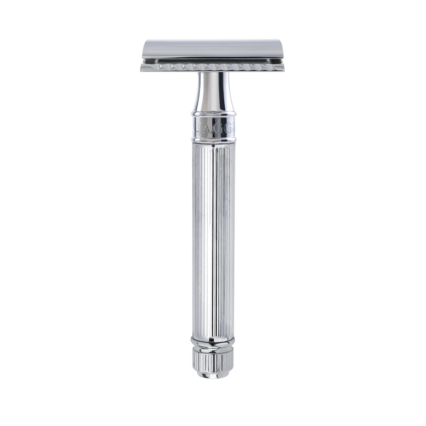 Edwin Jagger DE89Lbl Lined Detail Chrome Plated Double Edge Safety Razor by Edwin Jagger