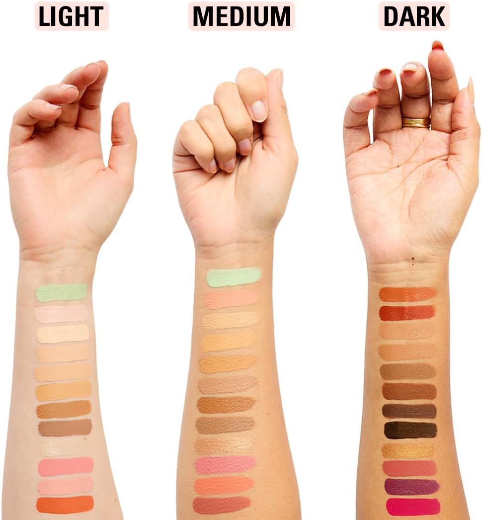 Revolution Everything Base Face Icon Palette - Multi-Use Cream Contour, Concealer & Highlighter | Vegan, Light