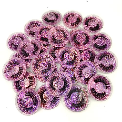 Ellazzle 20 Pairs False Eyelashes Bulk 10 Styles Natural Fluffy 3D Vegan Reusable