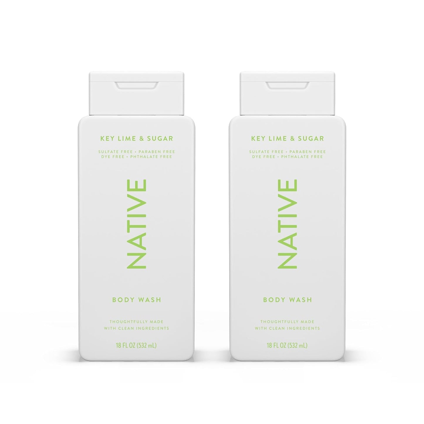 Native Sea Salt & Cedar Body Wash - 24-Hour Refreshing Clean for All Skin Types | 18 oz, Phthalate-Free, Sulfate-Free, Paraben-Free