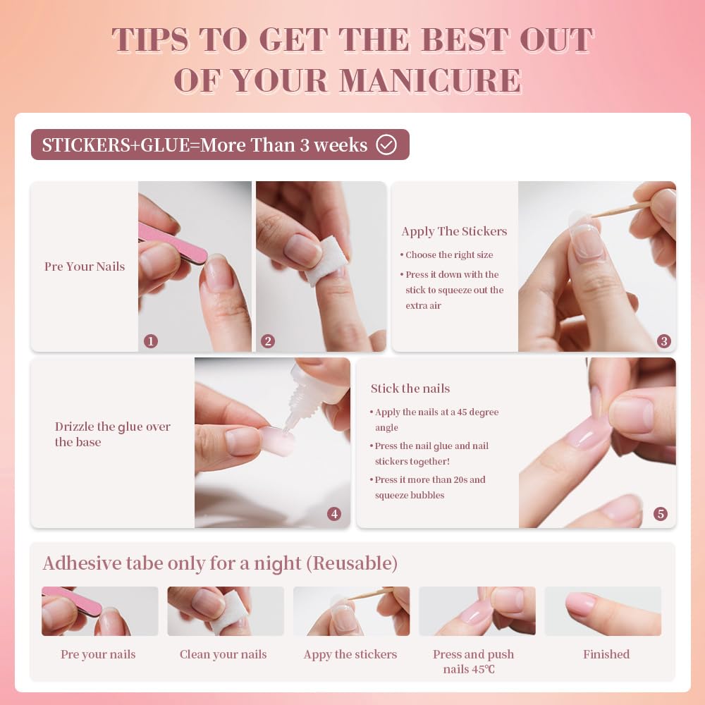 3D Flower Press On Nails Almond Shape – Medium Length Glossy Nude Pink Fake Nails with Pearls & Gold Details, Acrylic Reusable Stick On Nails for Women, Elegant Floral False Nails for Wedding Party