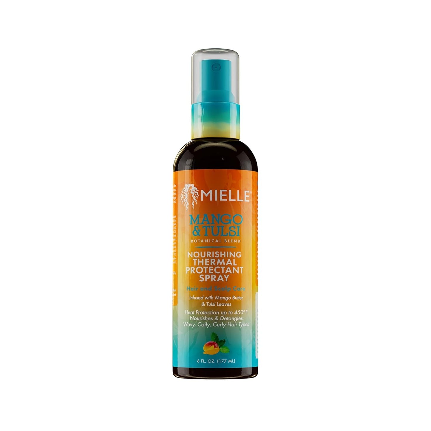 Mielle Organics Heat Protectant Spray - Nourishing Thermal Hair Protection & Detangling | 6 Fl Oz