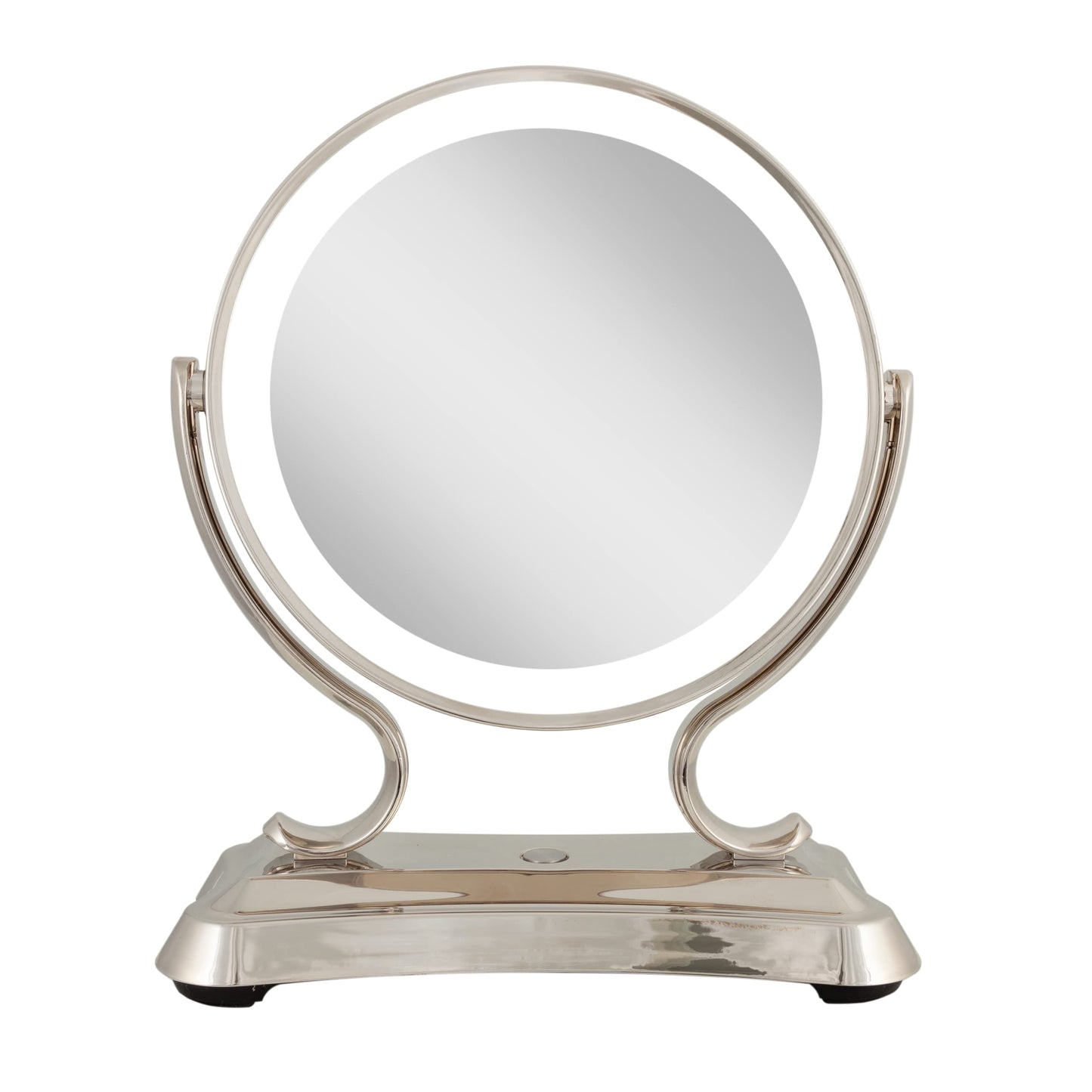 Zadro 12" Glamour LED Makeup Mirror with Lights and Magnification 5X/1X Touch Control Mirror with Lights for Makeup Desk (X-Large | 5X/1X | 12" W x 16" H | LED, Polished Nickel)