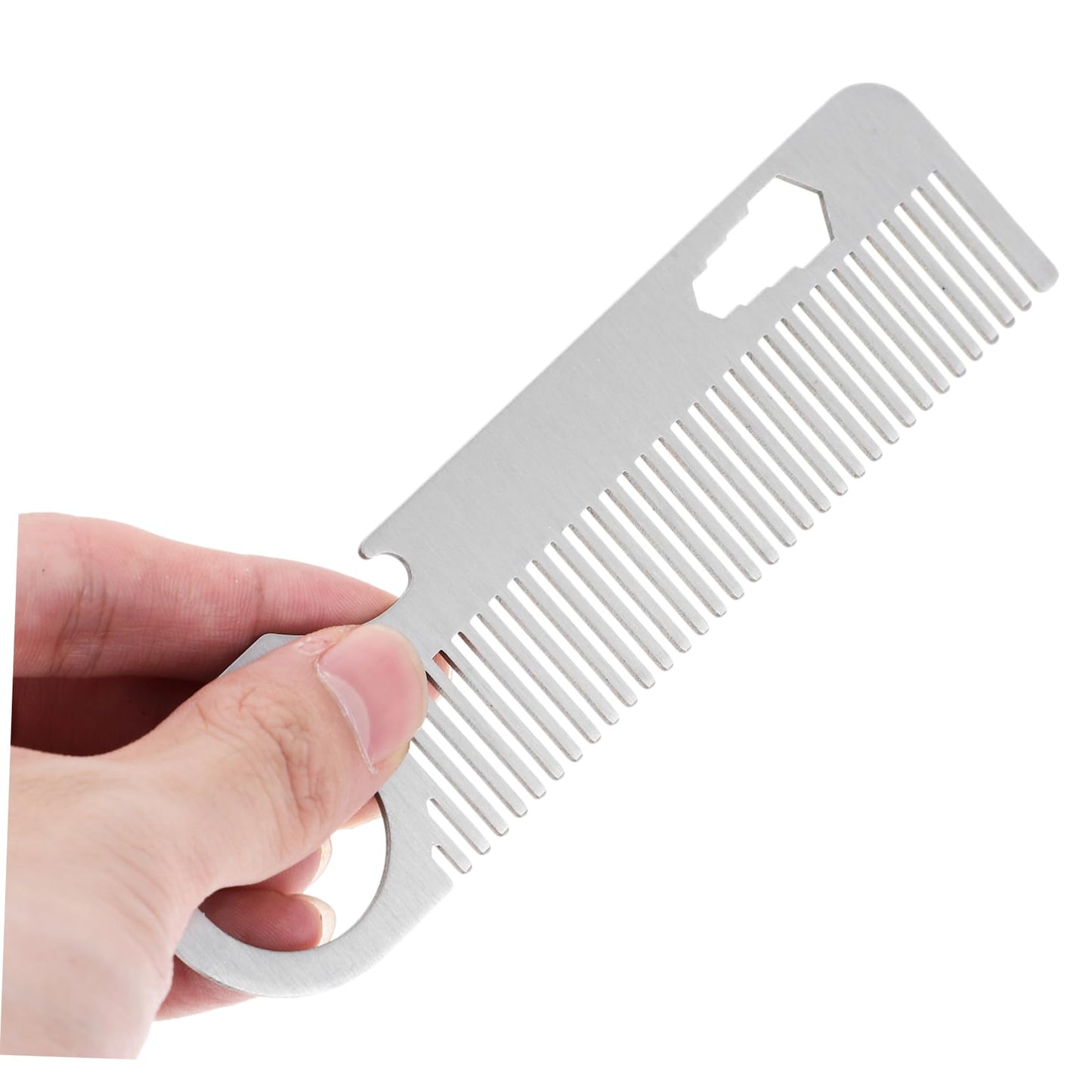 Beaupretty Beard Comb 5.51 Inch Fine Tooth Anti-Static Mustache Comb for Men Heat Resistant Grooming Tool for Styling Detangling and Moisturizing Facial Hair