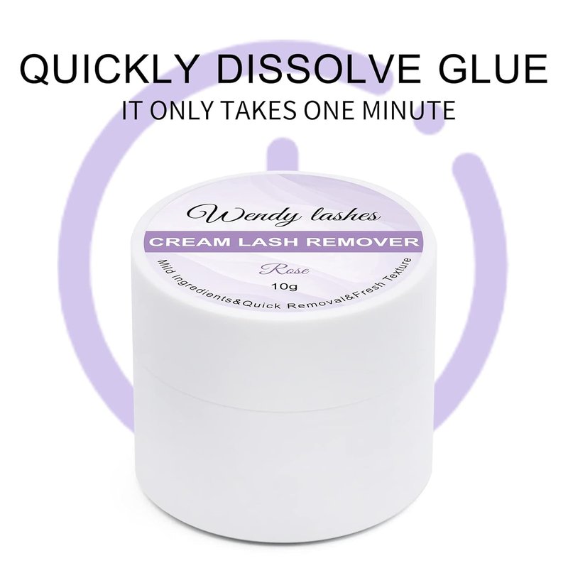 Lash Remover for Extensions & Clusters - Low Irritation Cream 10g | Gentle Formula for Sensitive Skin
