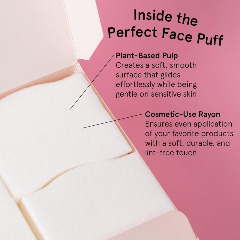 Face Pads for Toner & Essence | Lint-Free Makeup Remover (100 Count) - Soft, Durable Vegan Skincare Pads