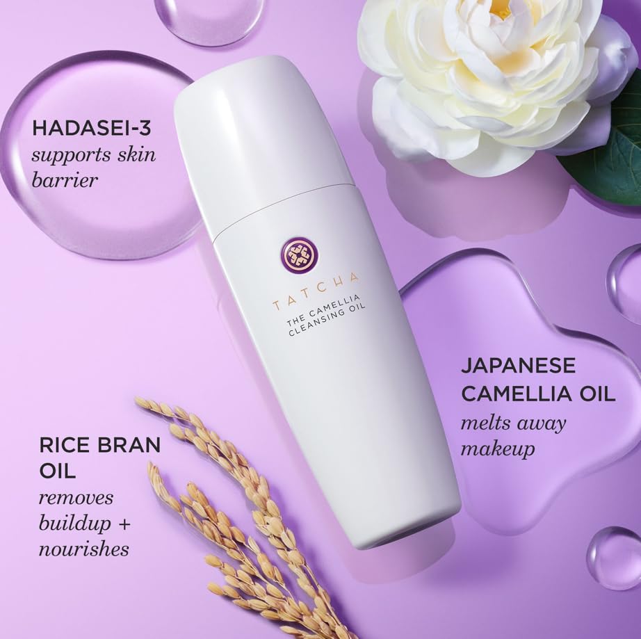 TATCHA Pure One Step Camellia Cleansing Oil - 2-in-1 Makeup Remover & Face Wash | 150 ml / 5.1 oz