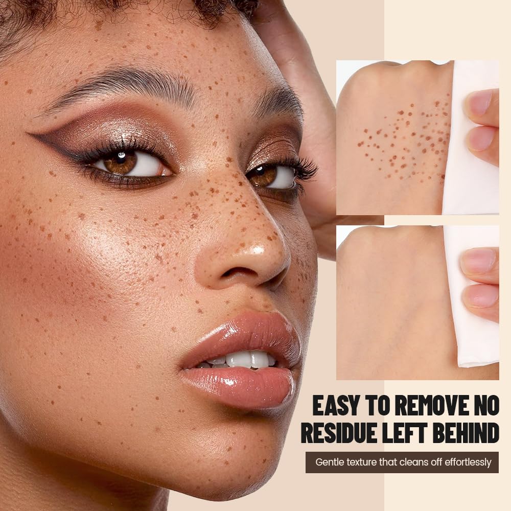 Freckle Stamp - Waterproof Faux Freckle Pen for Natural-Looking Makeup | Quick-Dry 5-Point Marker (03)
