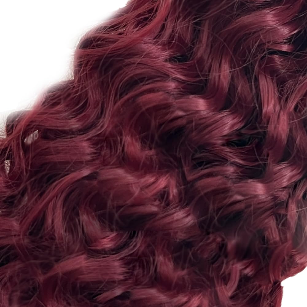 Burgundy Human Hair Bundles Red Water Wave Bundles 24 24 24 inch 99J Human Hair Bundle Burgundy Wet and Wavy Bundle