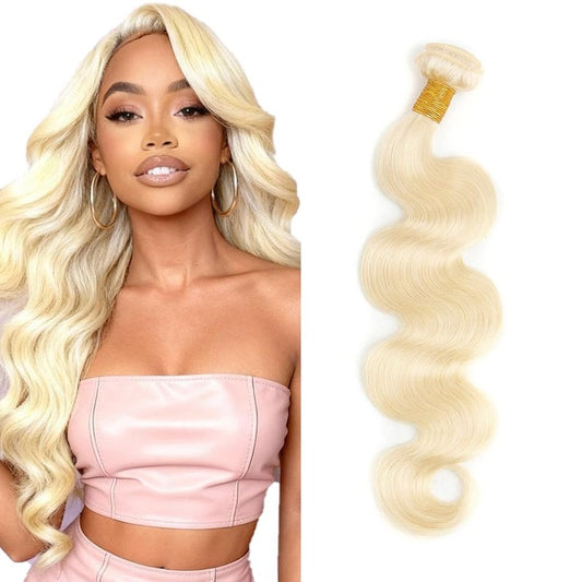 613 Bundles Blonde Human Hair Bundles 613 Body Wave Bundle Brazilian Unprocessed Virgin Hair 24 Inch 50g One Blonde Bundle Human Hair Extensions