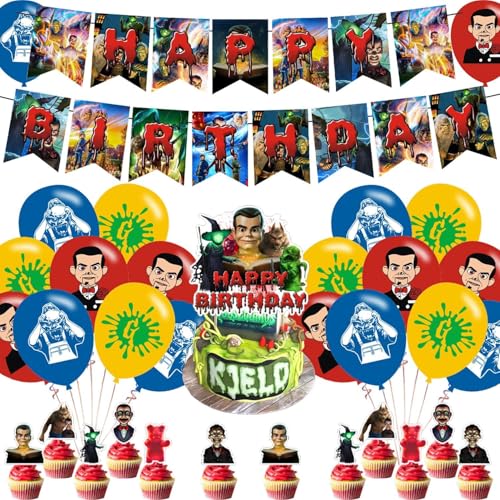 Goosebumps Birthday Party Decorations Set - Banner, Balloons, Cake Toppers