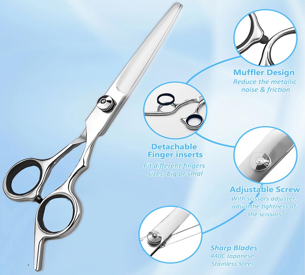 Xolaawa Professional Barber Hair Cutting Shears Salon Home Hair Cut