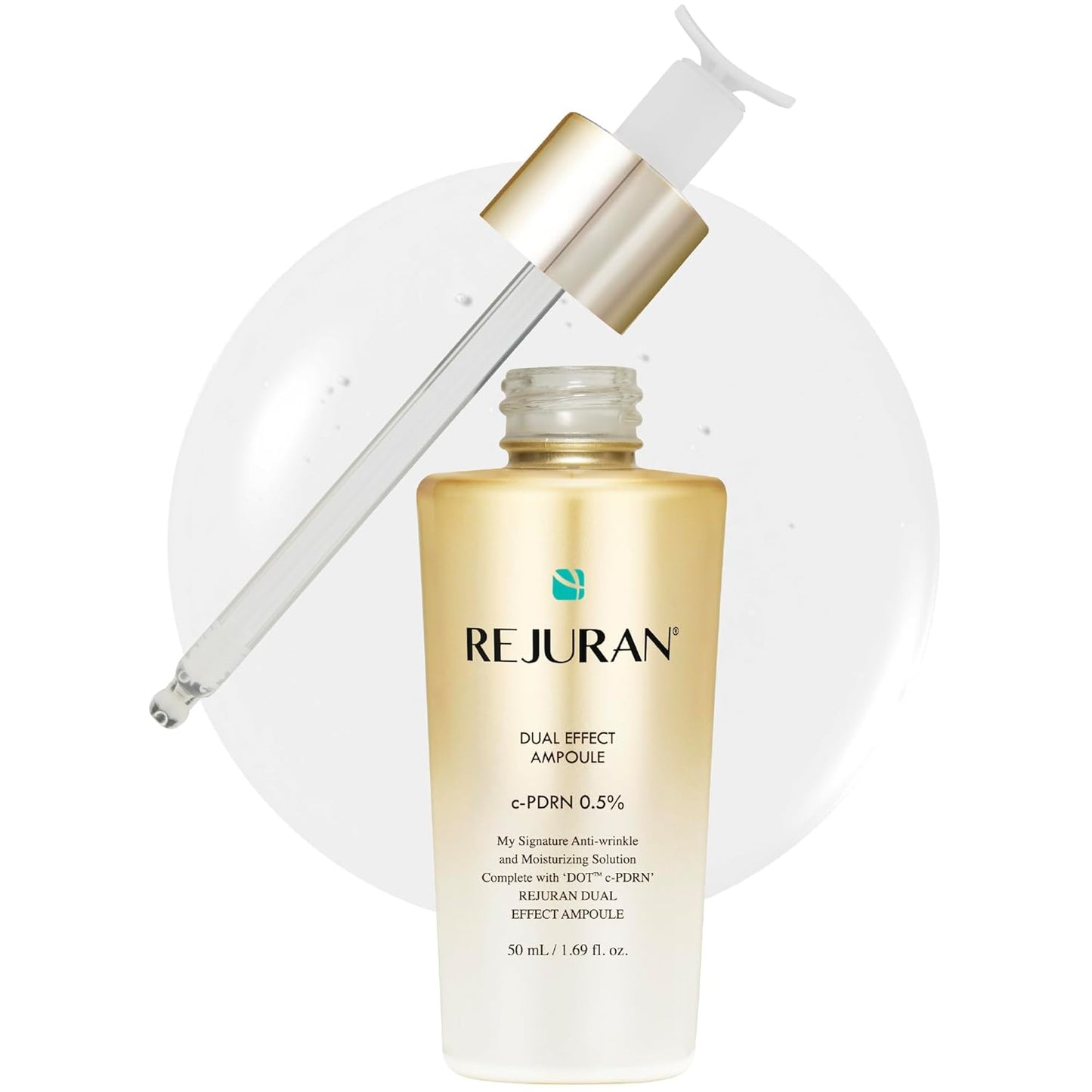 Rejuran® Dual Effect Ampoule - Korean Face Serum for Hydration, Firming & Radiance | 10mL Travel Size
