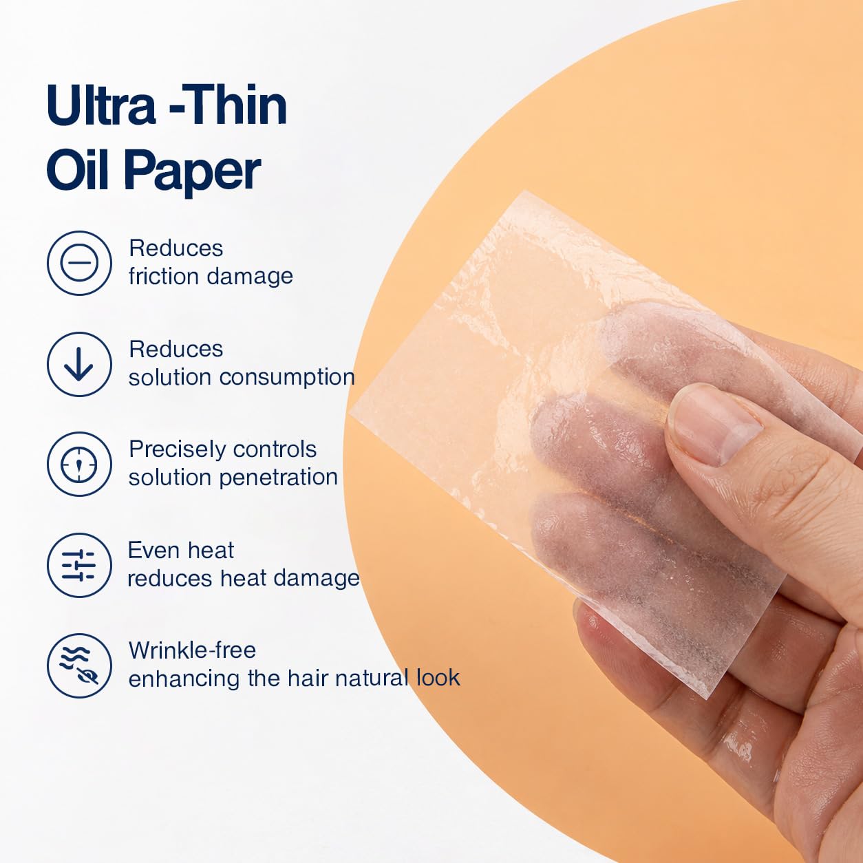 RAQEHO 2000Pcs Perm Papers - Professional Ultra-Thin Perm Solution Hair Wrap Paper, Helps Even Curl Perm End Papers for Perm Rods, Chemical Resistant Perm Hair Wrapping Paper for Short Hair