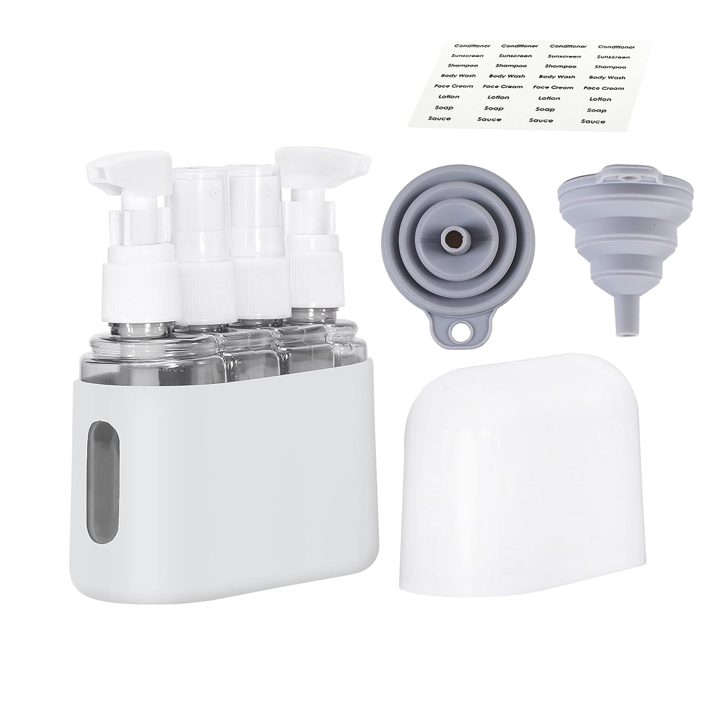 Travel Bottles - Leak Proof Toiletry Containers | TSA Approved Kits with Labels