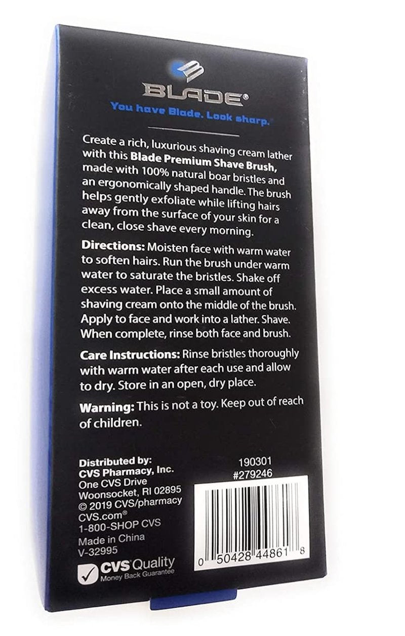 JDW, PREMIUM SHAVE BRUSH 100percentage NATURAL BOAR BRISTLES BLADE