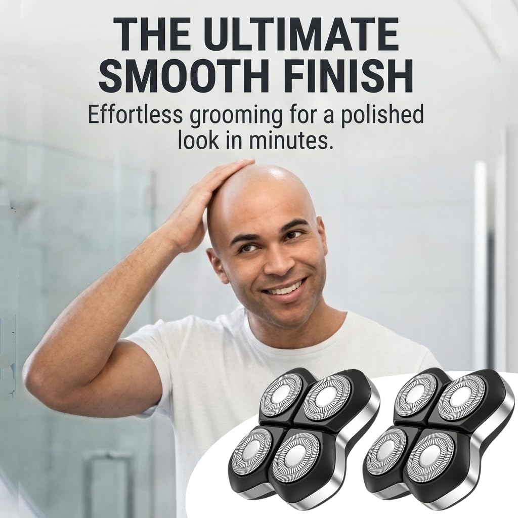 Compatible with Freebird Pro Replacement Blades,2Pack Compatible with Freebird FlexSeries Pro Electric Head & Body Shaver,Precison and Smooth Shaving.