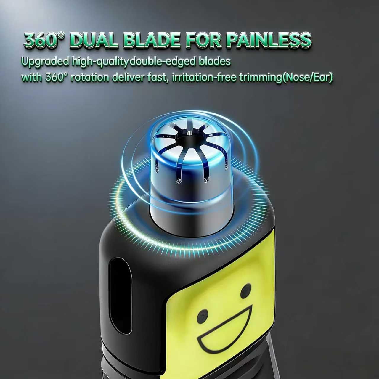 Nose Hair Trimmer Replacement Heads - Stainless Steel Beard Trimmer Heads for Men | 2-Pack