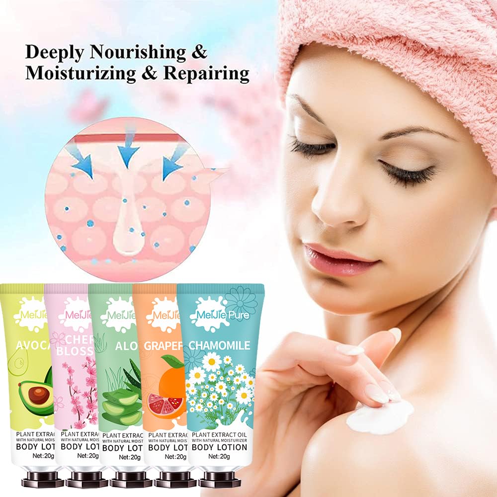 20 Pack Lotion for Women,Body Lotion for Dry Skin,Mothers Day Gifts,Teacher Appreciation Gifts,Nurses Gift,Thank You,Travel Size Natural Fragrance Body Moisturizer With Shea Butter,Baby Shower Favors