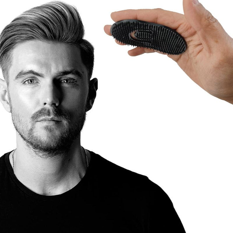 GXXMEI 24PCS Pocket Palm Combs for Men Women Soft Pocket Brush Portable Shampoo Pocket Combs (Black)