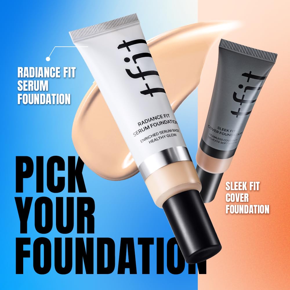 TFIT Radiance Fit Serum Foundation Shade W04 Buff 30g, 83.6% Serum Base