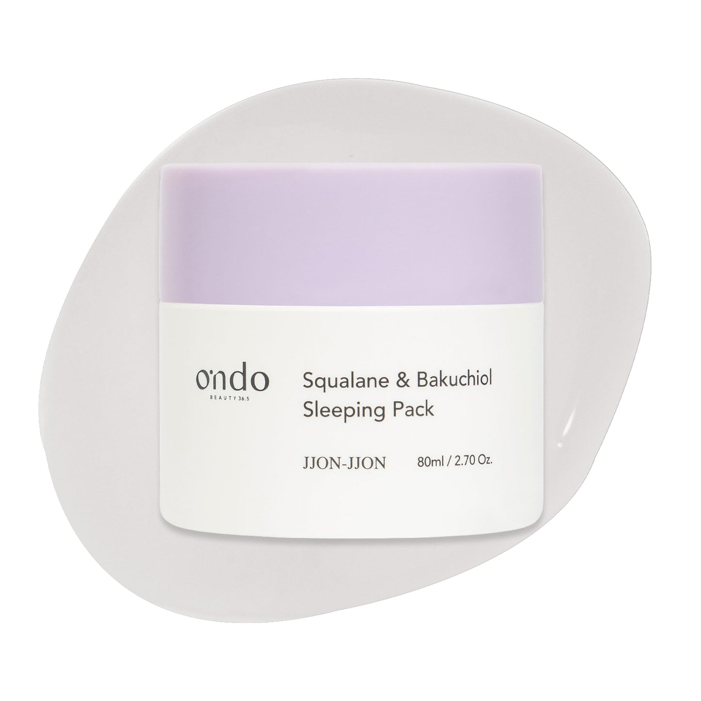 ONDO Beauty 36.5 Squalane & Bakuchiol Sleeping Pack - Firming, Nourishing & Revitalizing Overnight Jelly Mask| Korean Vegan Skincare | 2.70 fl.oz.