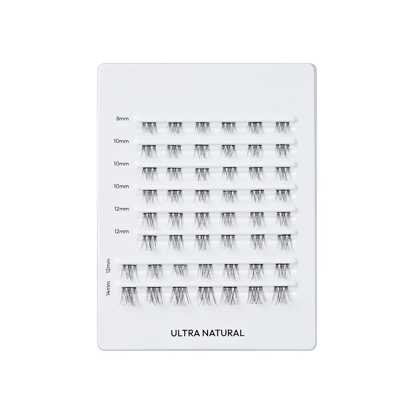 Falscara False Eyelashes - Ultra Natural Lash Clusters, 8mm-14mm, 50 Wisps, Contact Lens Friendly, Reusable