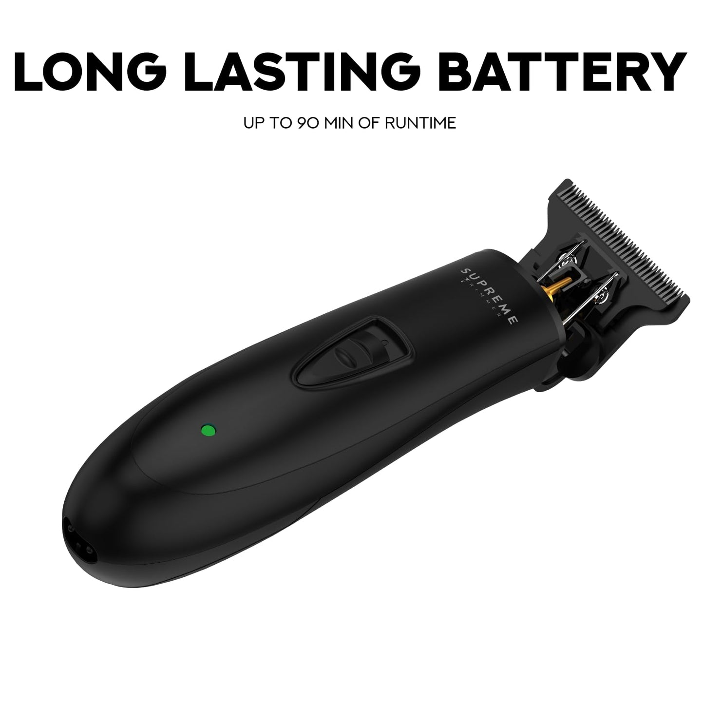 Supreme Trimmer Professional T Shaper | Cordless Hair & Beard Liner for Men | Low Noise, Precision Edger Clippers | Ideal for Sensitive Skin, Kids & Elderly | Barber & Home Use |