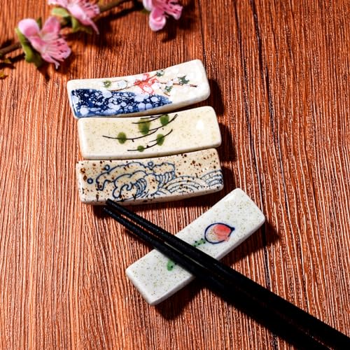 Ceramic Chopstick Holder Set of 4 - Japanese Style Tableware