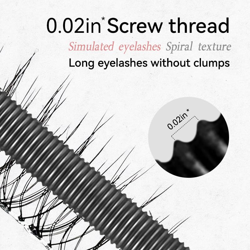 Metal Wand Mascara - Waterproof & Smudge-Proof 3D Curling Formula | Buildable, Washable, Clump-Free Lashes in Black