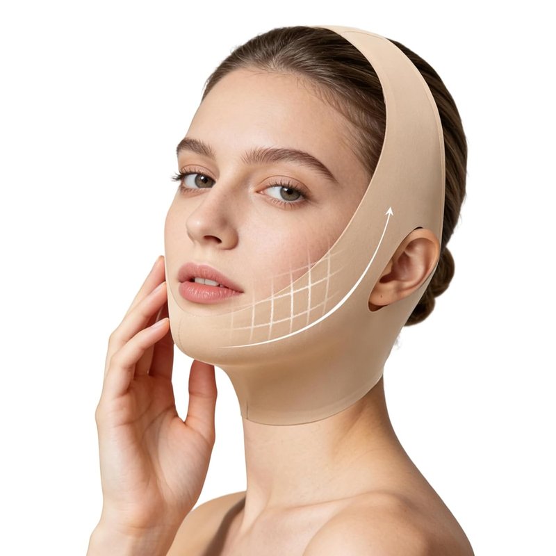 Collagen Face Sculpt Wrap - Reusable Jawline Shaper Mask | Skin-Friendly & Breathable Material