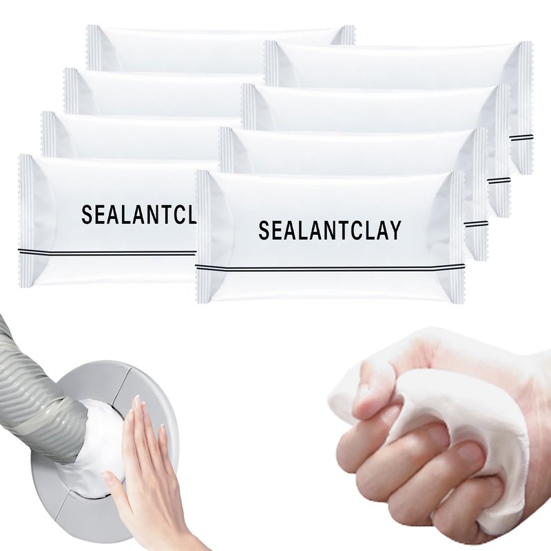 2026 Upgraded Repair Sealing Clay, Waterproof Sealant Mastic,Quick Mending Mud for Drain Connection, Wall Hole, Air Conditioning Hole Waterproof Seal Putty (8)