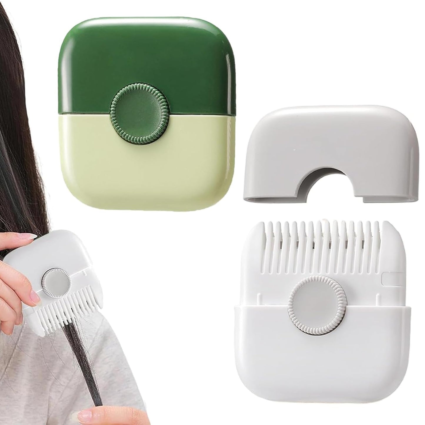 Kkwooidm 2-Piece Set (Two-in-One) Split Trimmer for Women,Split Ends Hair Trimmer,Dead Ends Hair,Dead,Hair Split Split Ends Razor Comb Split