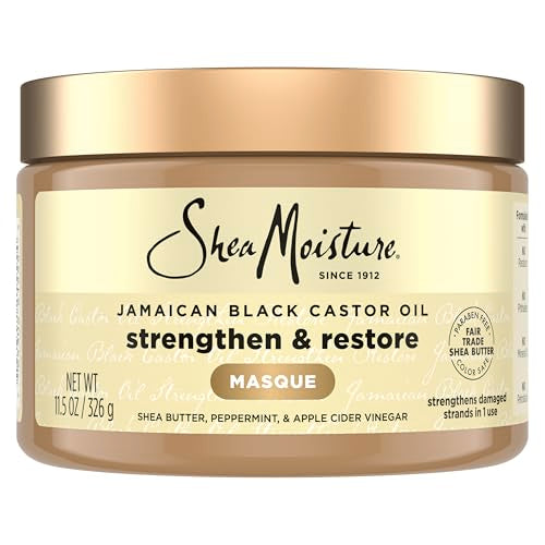 Shea Moisture Jamaican Black Castor Oil Treatment Masque - 11.5oz Deep Conditioner for Damaged Hair