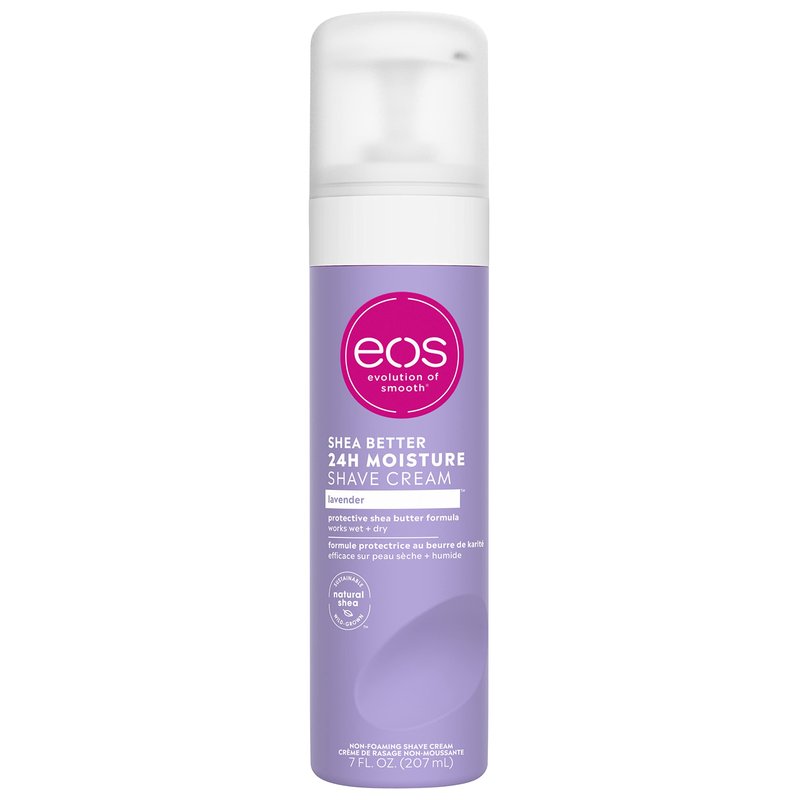 eos Shea Better Shaving Cream- Lavender, Women's Shave Cream, Skin Care, Doubles as an In-Shower Lotion, 24-Hour Hydration, 7 fl oz