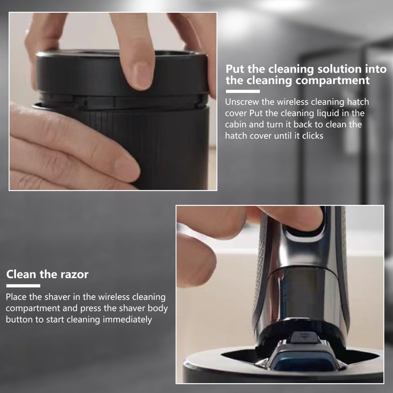 Vicue Replacement Quick Cleaning Clean Pod for Philips Norelco 2nd Generation Series 7000 and Series 9000 Shavers