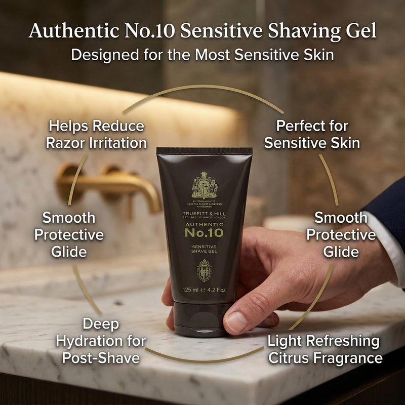 TRUEFITT & HILL Authentic No.10 Sensitive Shaving Gel, 1 Pound