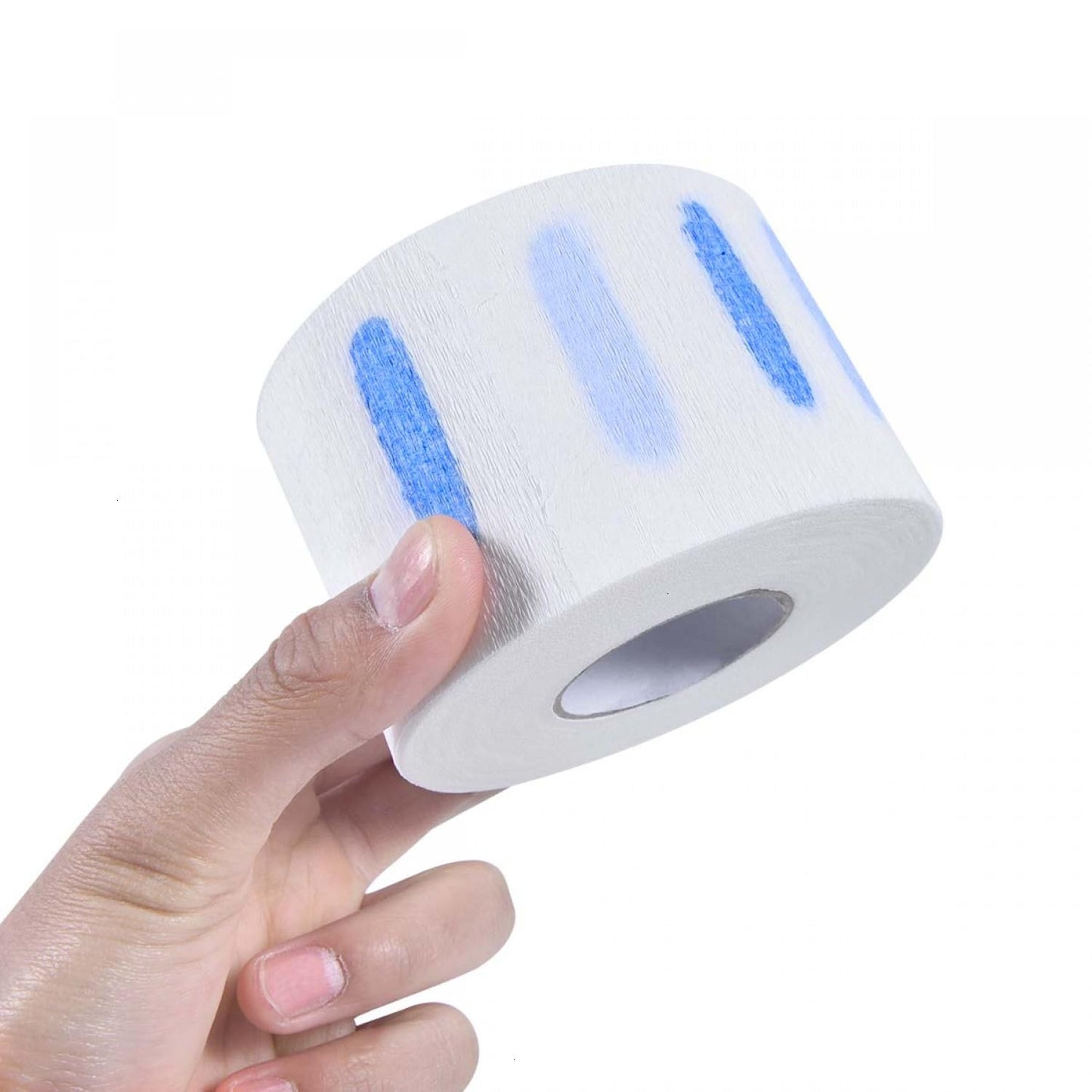SenseYo 5 Rolls Disposable Barber Paper Strips Tissue Stretchy Neck Band Wrap Tape Hairdressing Supplies Accessory Tool Professional for Salon Haircut Styling