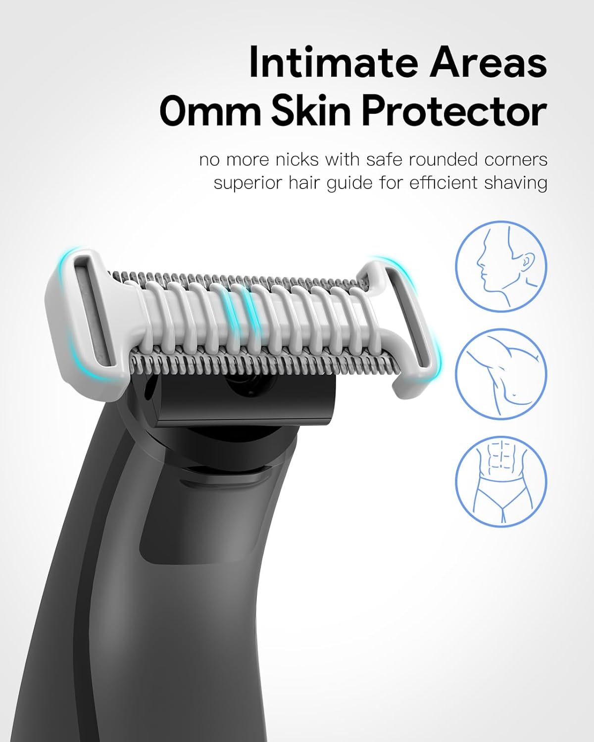 Guide Guards Set - 1/2/3/5mm Comb Attachments for Skin & Body | Hard Case Storage for Obalde QP Series