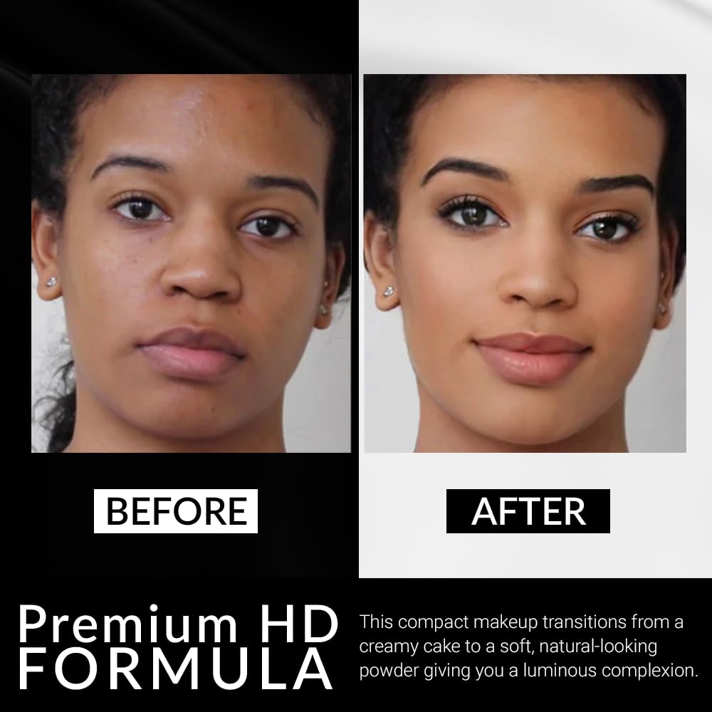 Cream To Powder Foundation - Full Coverage for Deeper Skin Tones | Long Lasting Matte Finish, 0.30 oz