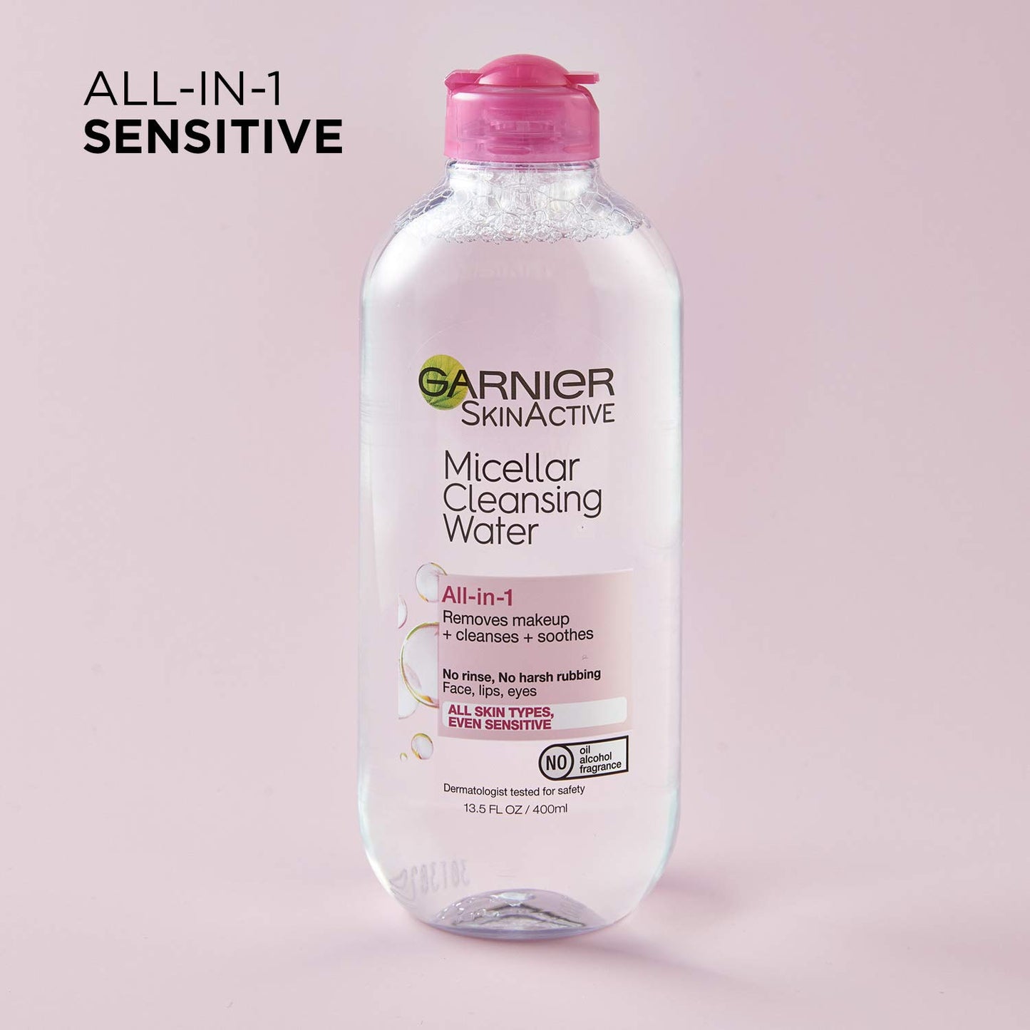 Garnier Micellar Water - Hydrating Facial Cleanser & Makeup Remover for Sensitive Skin | 13.5 Fl Oz (400mL)