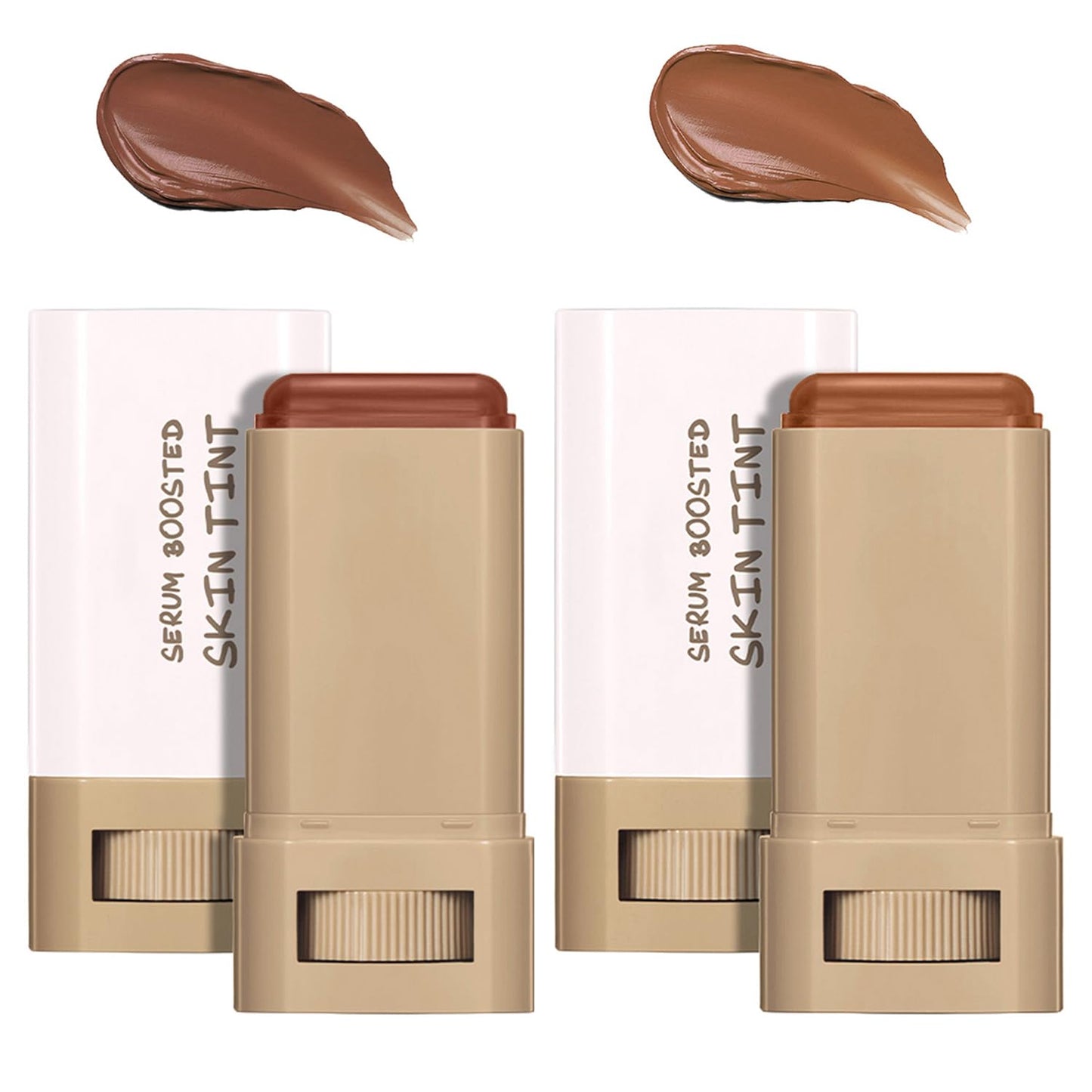 Skin Tint Foundation Stick - Full Coverage Tinted Moisturizer with SPF | Dewy Finish #02